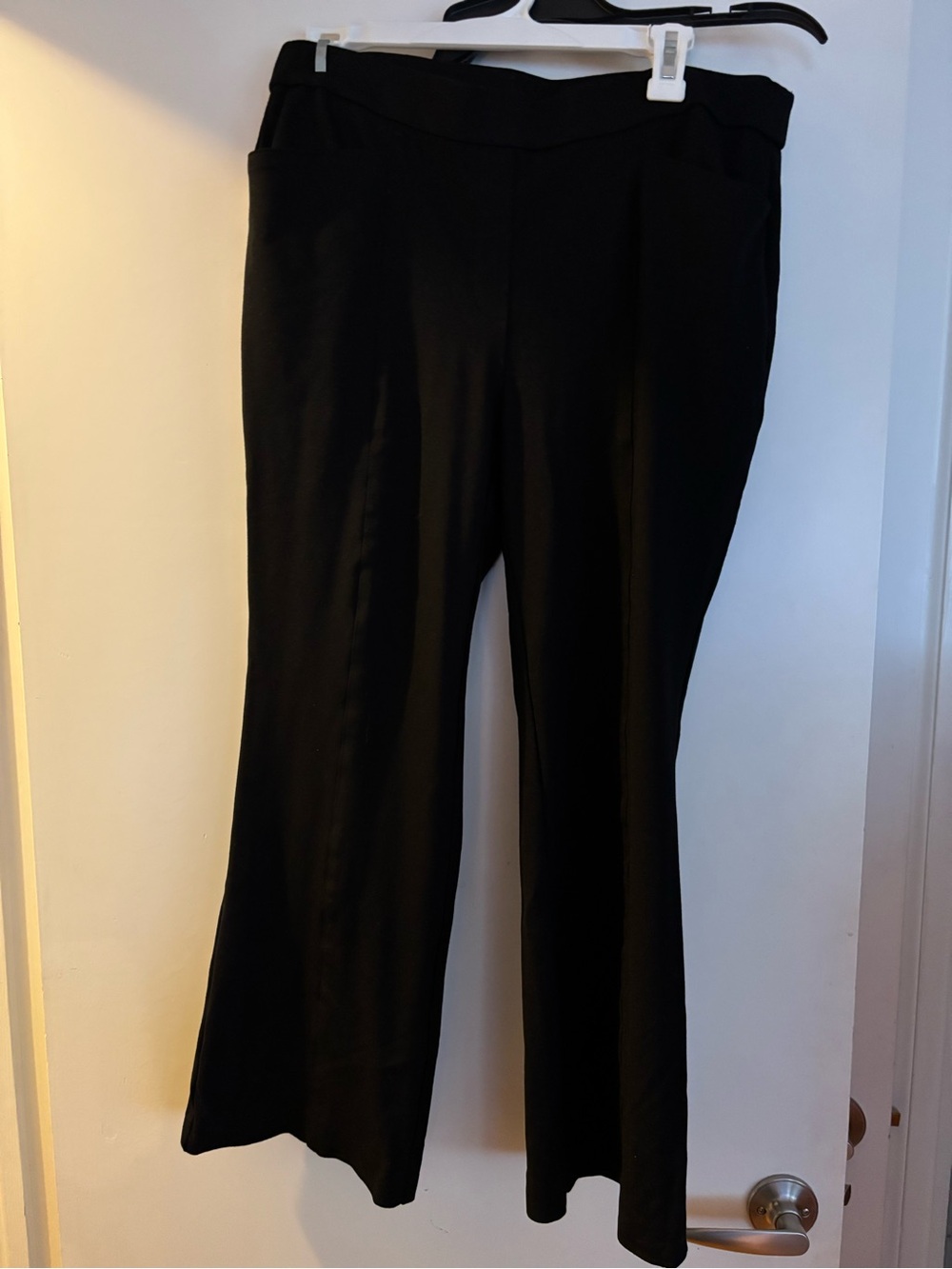 Anne Klein Black Wide-Leg Trousers